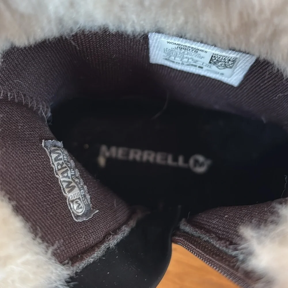 Merrell Women’s Tremblant Ezra Buckle Polar Waterproof Boots Espresso Size 7.5